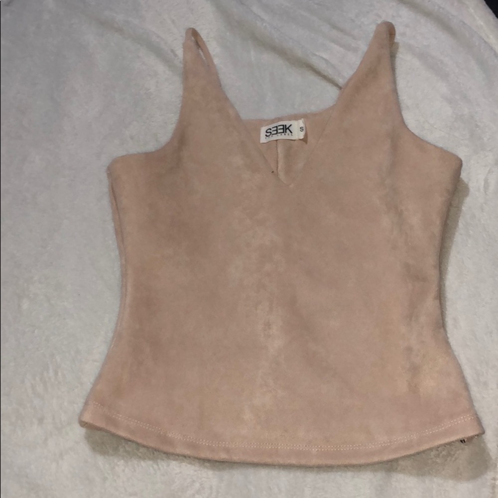 LF suede tank top